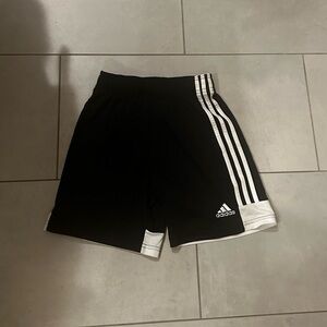 Adidas Kids Black and White Athletic Shorts